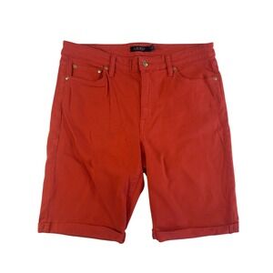 LAUREN RALPH LAUREN BLACK LABEL‎ Bermuda Shorts Ref Cotton Blend Size 14 Red